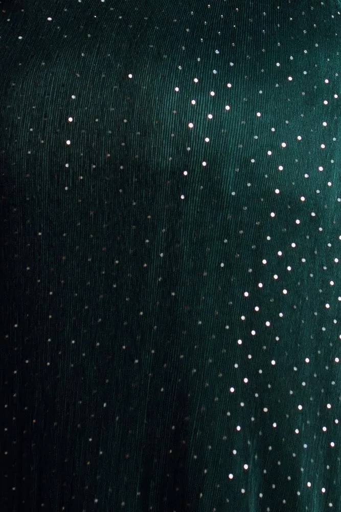 Fabric Swatch - Grace Sparkle | Emerald sold by Baltic Born