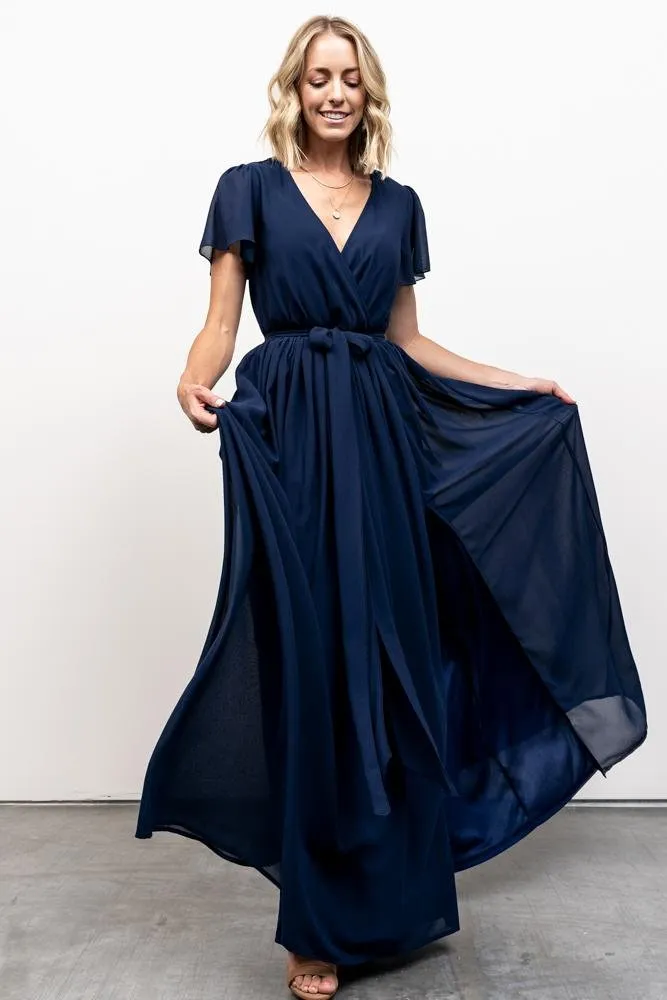 Kristina Maxi Dress | Navy sold by Baltic Born product image thumbnail 5