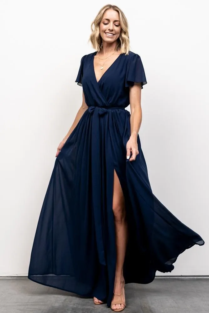 Kristina Maxi Dress | Navy sold by Baltic Born