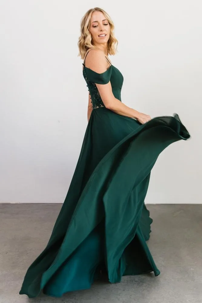 Bianca Lace Maxi Dress | Emerald sold by Baltic Born product image thumbnail 5