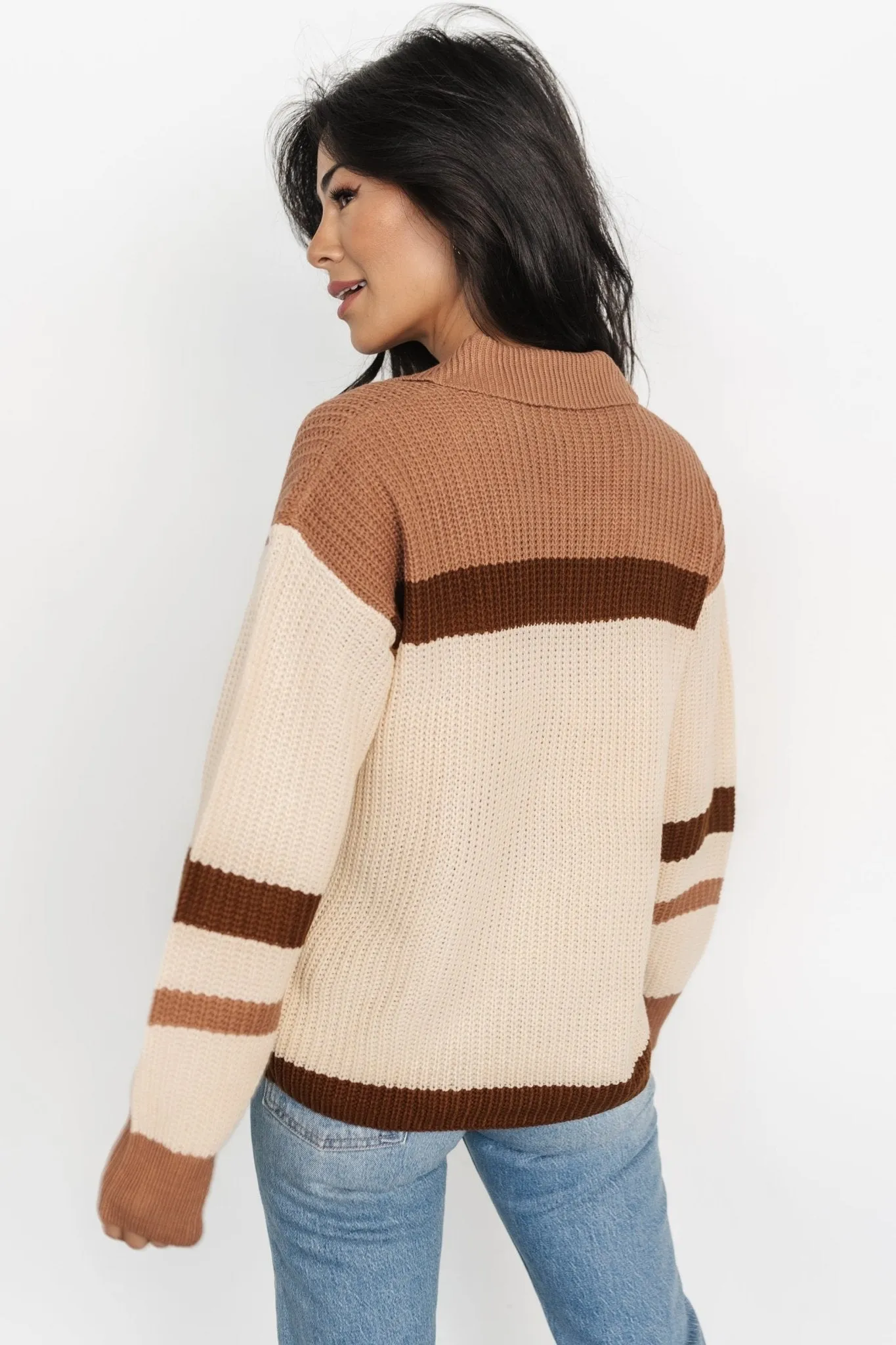 Davey Color Block Sweater | Cream Multi sold by Baltic Born product image thumbnail 3