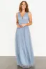 Kamila Tulle Maxi Dress | Whisper Blue sold by Baltic Born