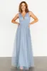 Kamila Tulle Maxi Dress | Whisper Blue sold by Baltic Born