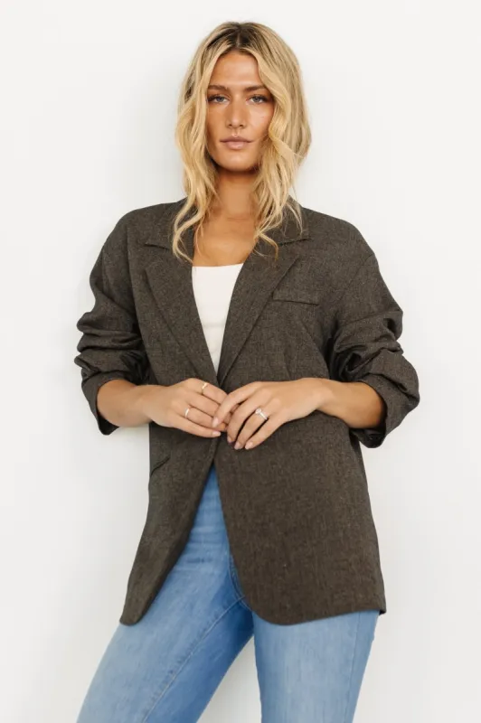 Thorpe Oversized Blazer | Charcoal sold by Baltic Born