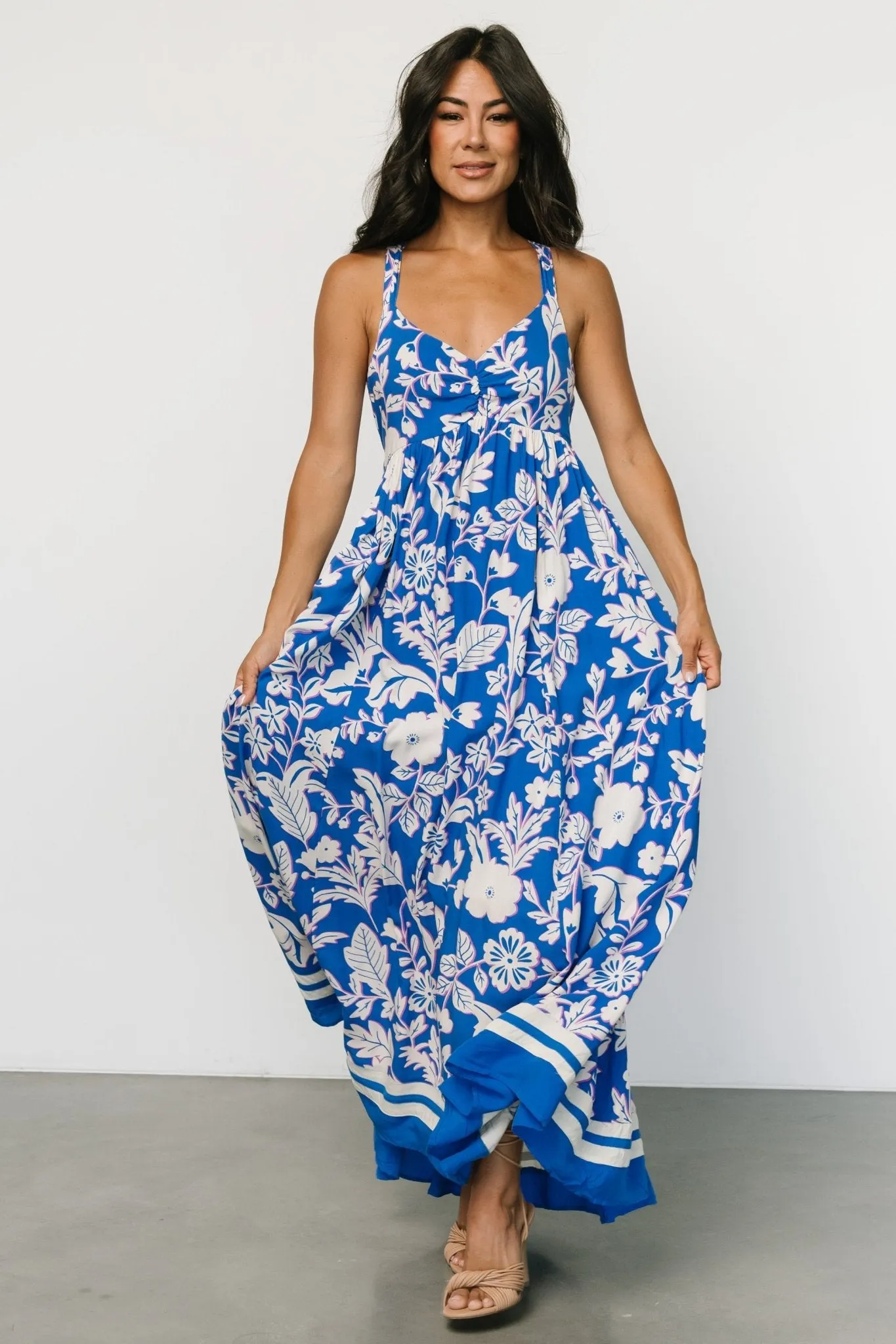 Atalanta Back Tie Maxi Dress | Blue Print sold by Baltic Born product image thumbnail 5