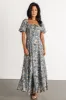 Raelynn Maxi Dress | Dusty Blue Floral sold by Baltic Born