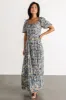 Raelynn Maxi Dress | Dusty Blue Floral sold by Baltic Born