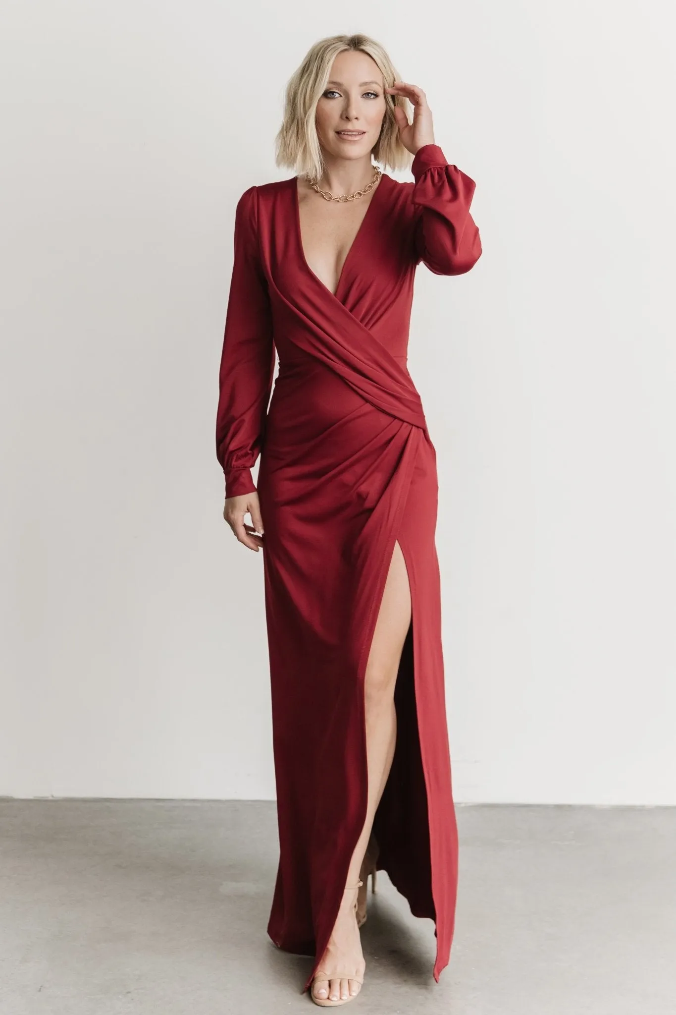 Keira Maxi Dress | Wine sold by Baltic Born