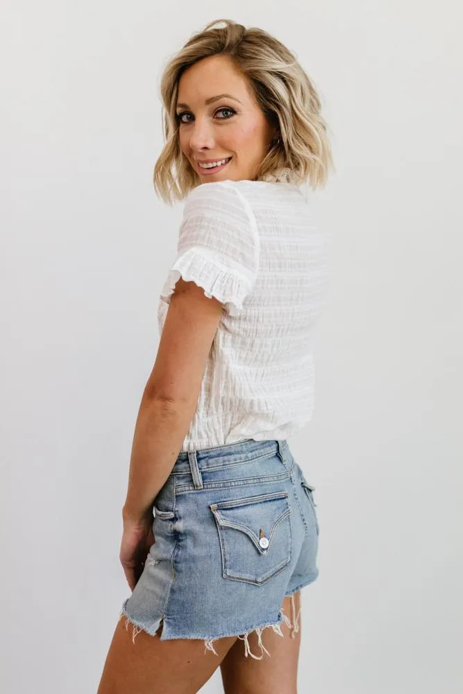 Zara Lace Top | White sold by Baltic Born product image thumbnail 2