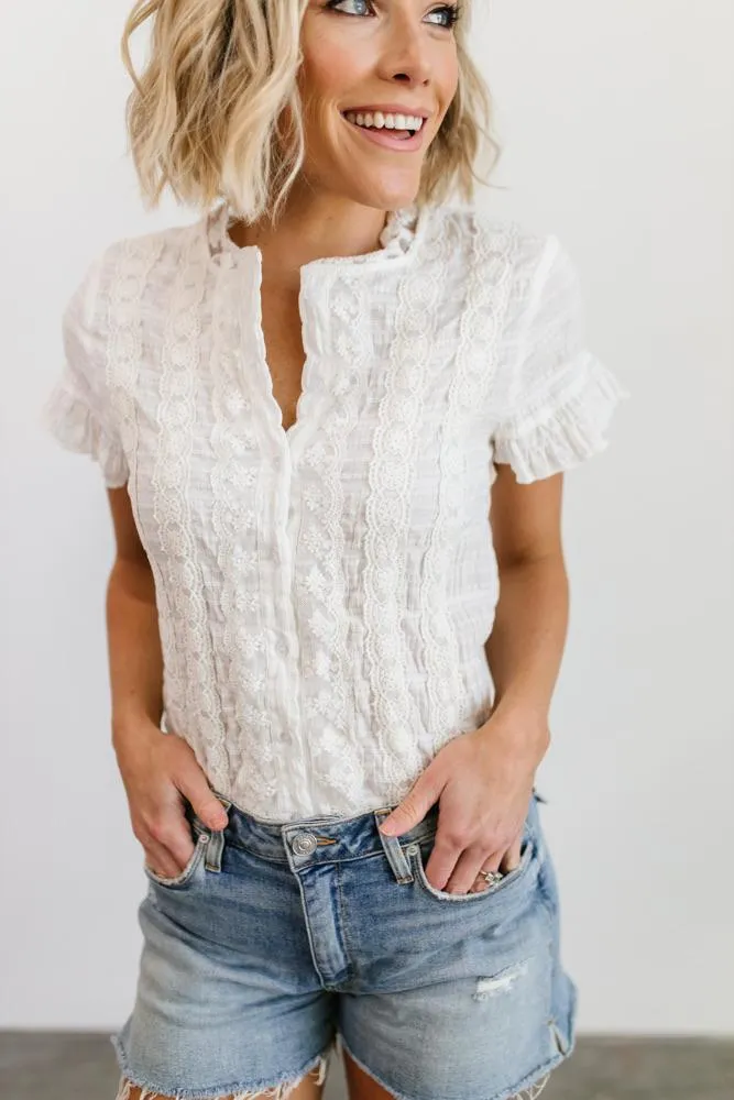 Zara Lace Top | White sold by Baltic Born