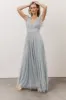 Annika Sequin Mesh Maxi Dress | Dusty Blue sold by Baltic Born