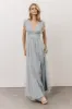 Annika Sequin Mesh Maxi Dress | Dusty Blue sold by Baltic Born