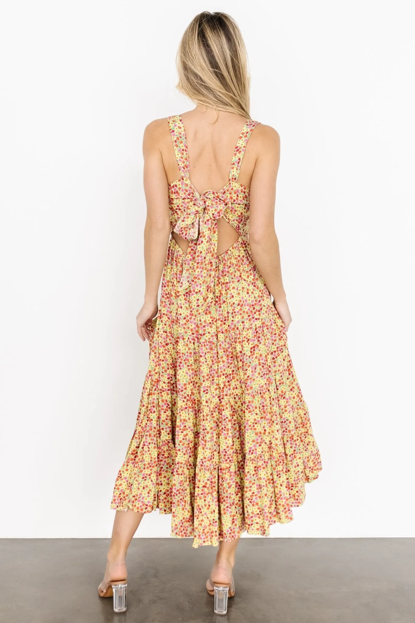 Campbell Tie Back Dress | Multi Floral sold by Baltic Born product image thumbnail 5