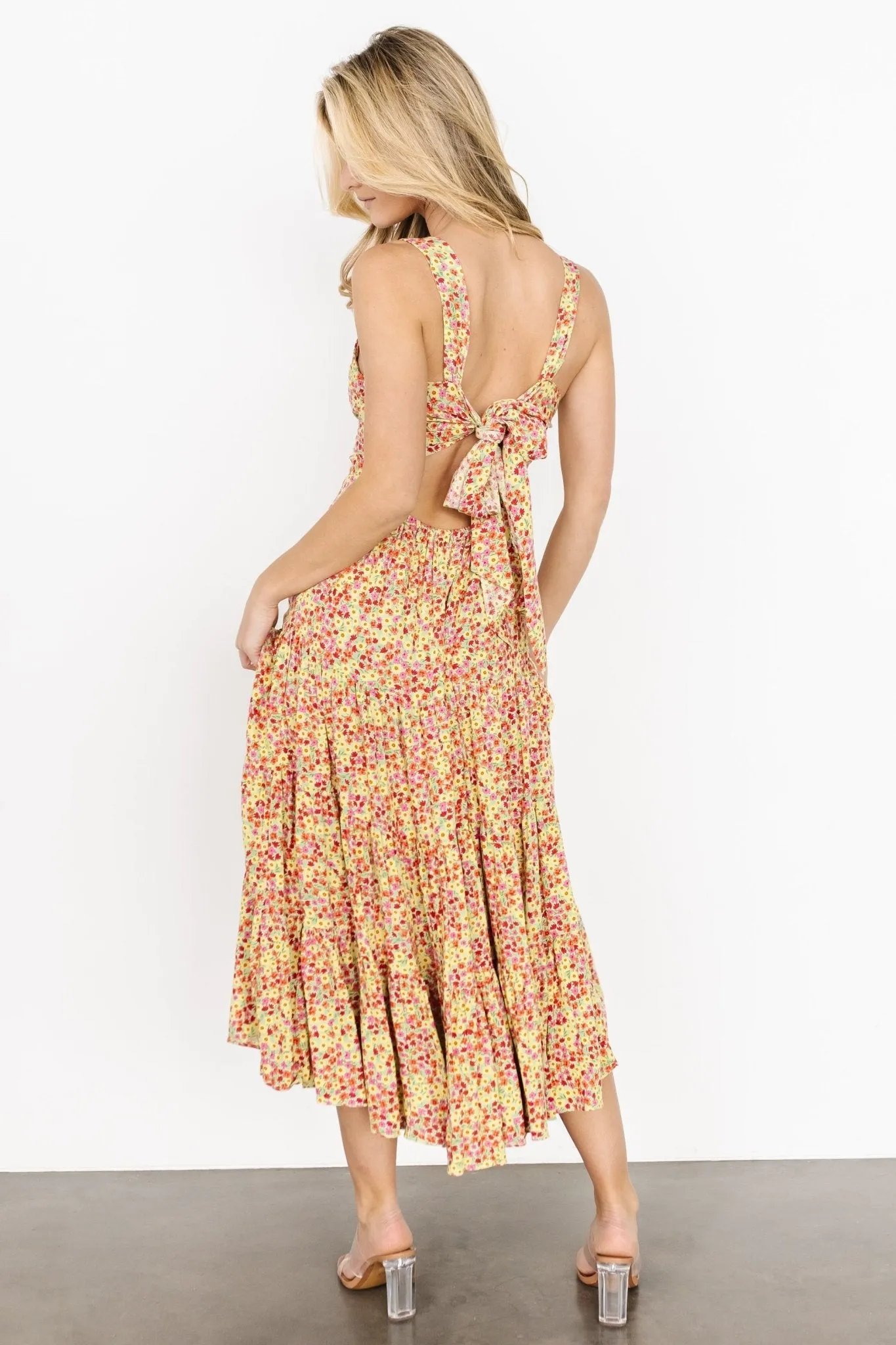 Campbell Tie Back Dress | Multi Floral sold by Baltic Born product image thumbnail 2