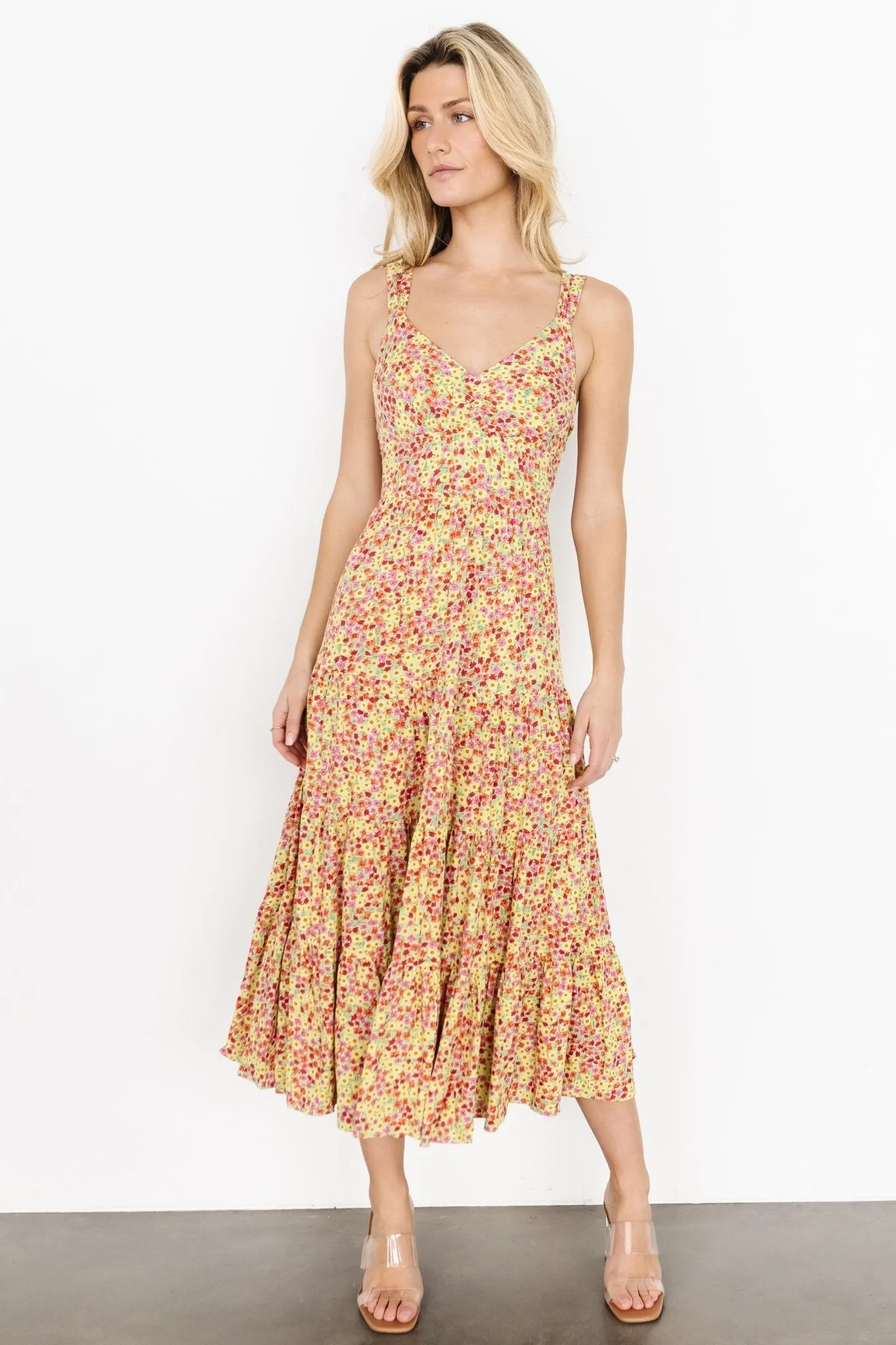Campbell Tie Back Dress | Multi Floral sold by Baltic Born product image thumbnail 3