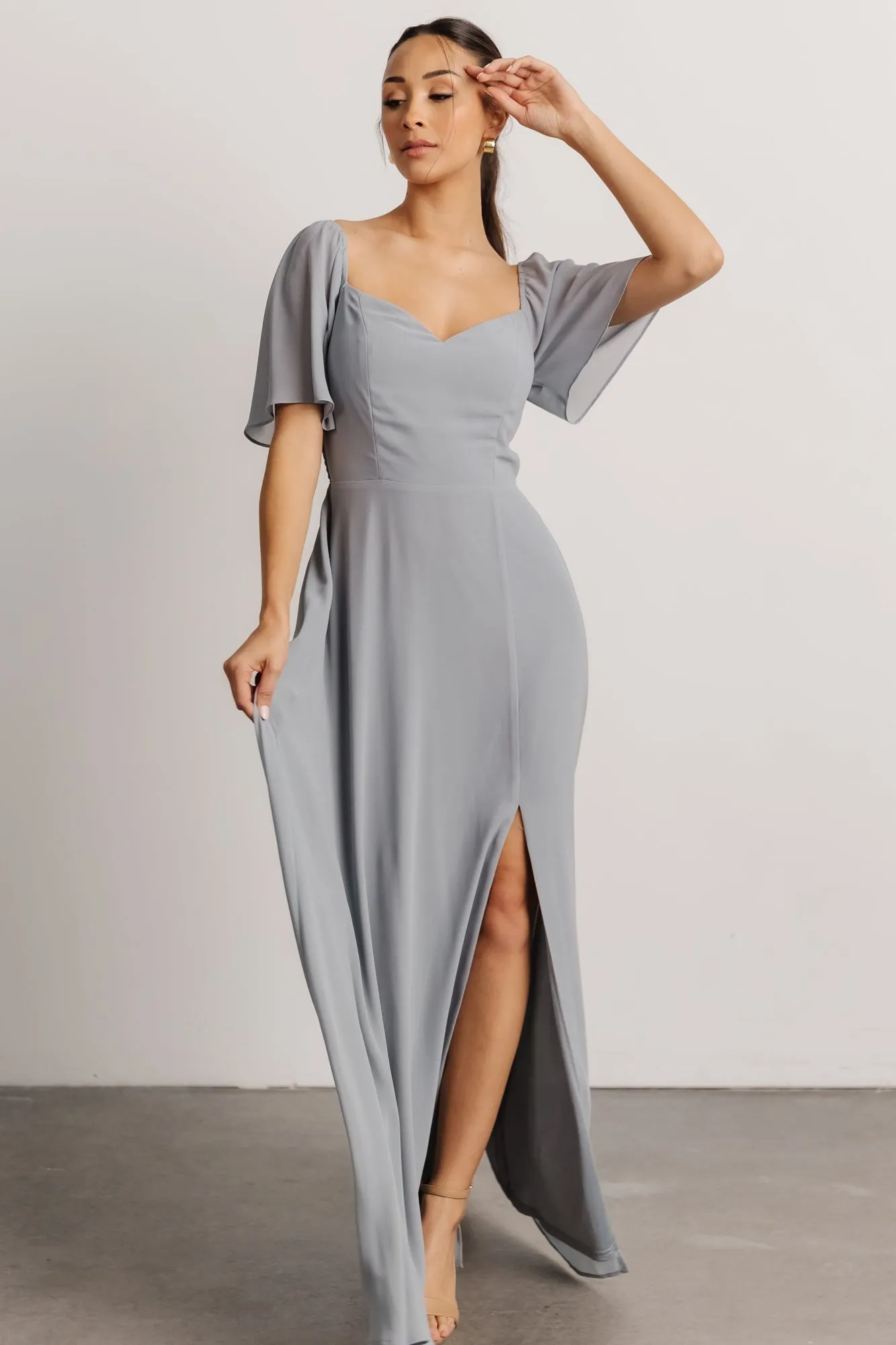 Sierra Sweetheart Maxi Dress | Light Blue sold by Baltic Born product image thumbnail 2