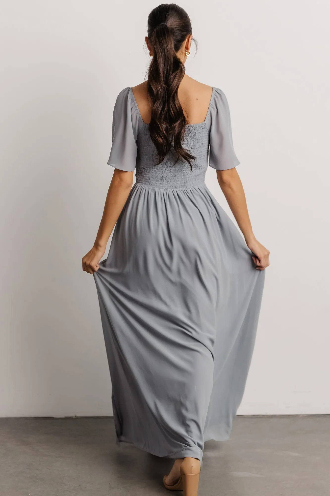Sierra Sweetheart Maxi Dress | Light Blue sold by Baltic Born product image thumbnail 4