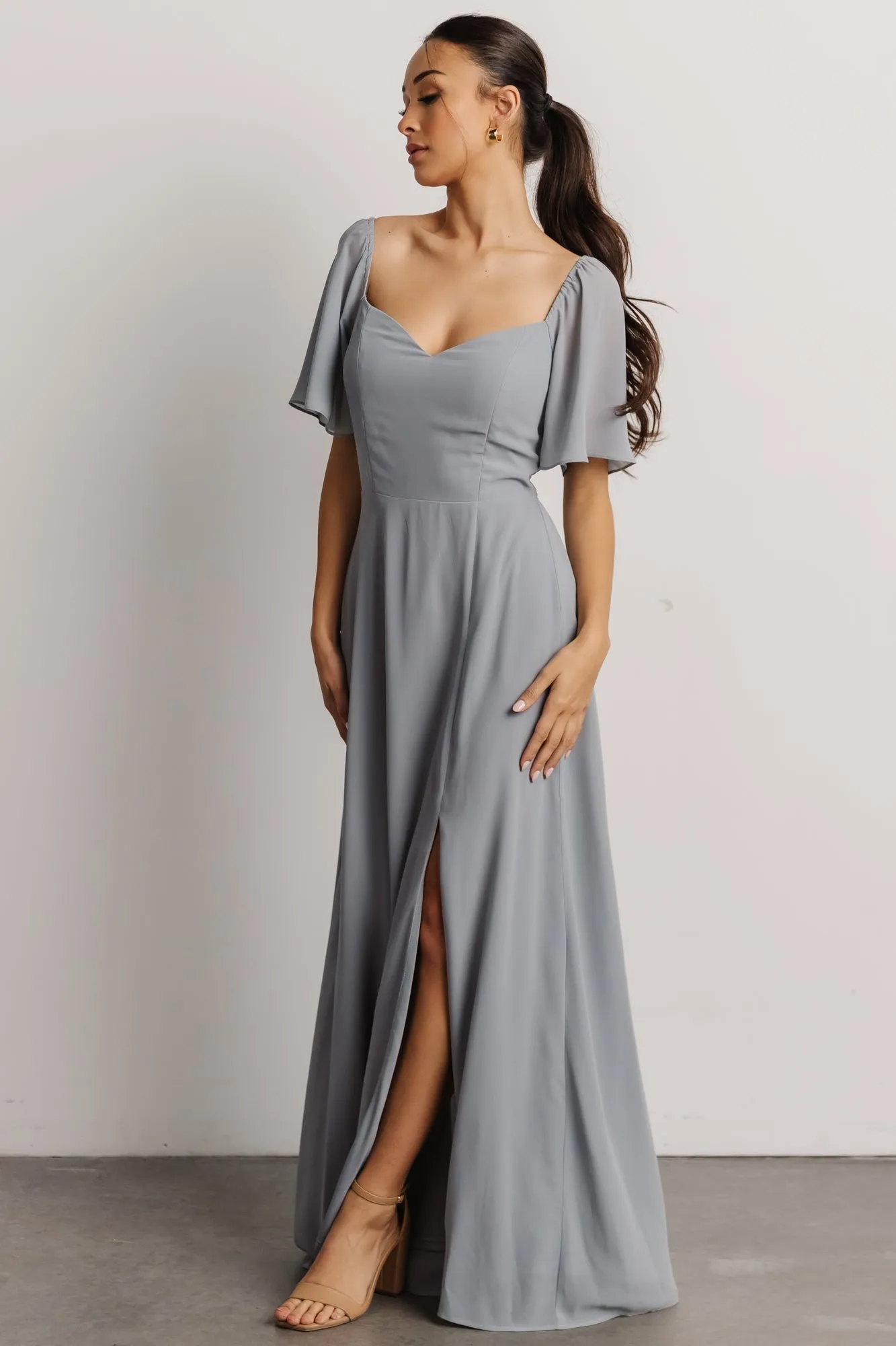 Sierra Sweetheart Maxi Dress | Light Blue sold by Baltic Born