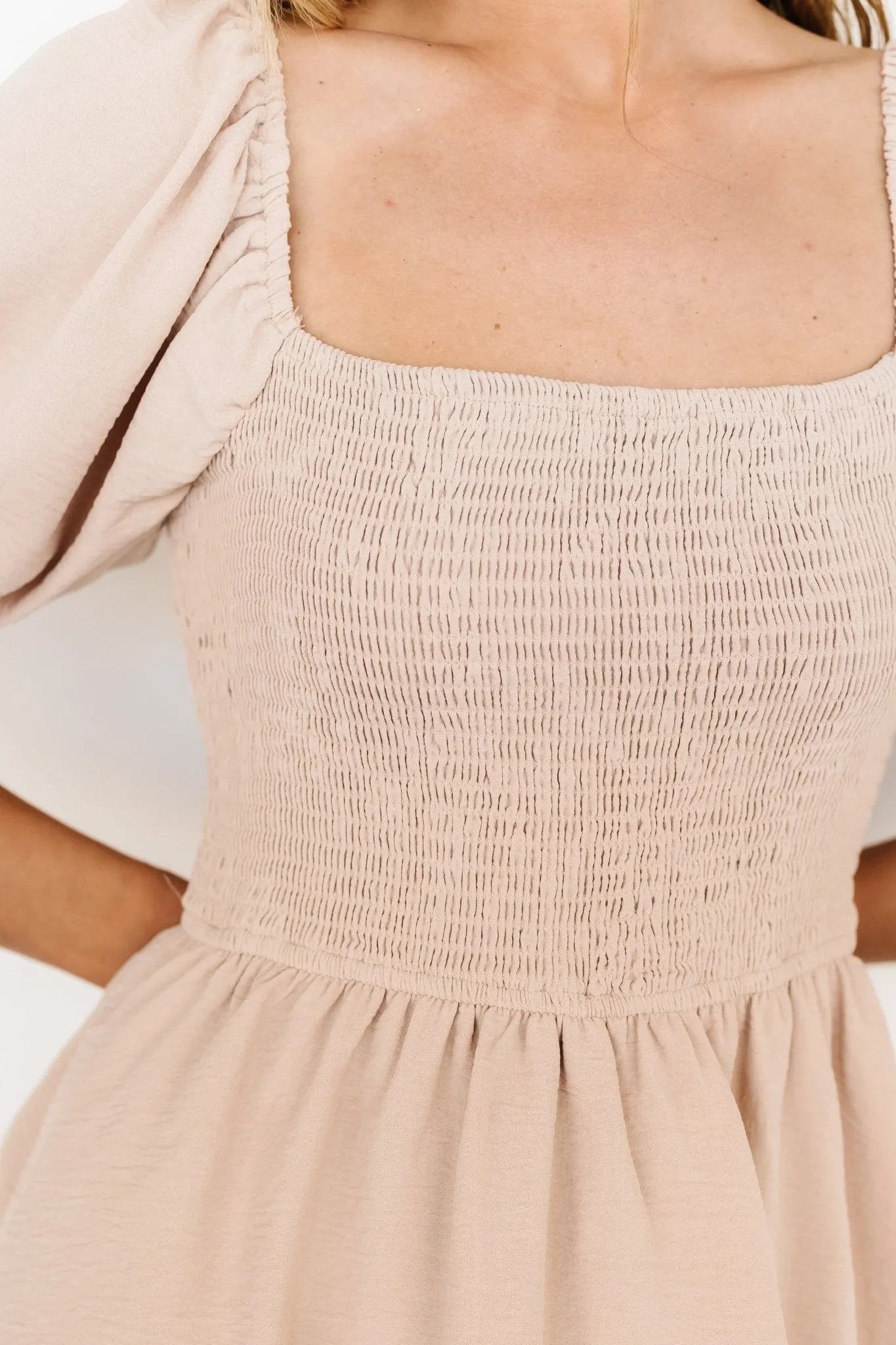 Ashbourne Tiered Dress | Natural sold by Baltic Born product image thumbnail 2