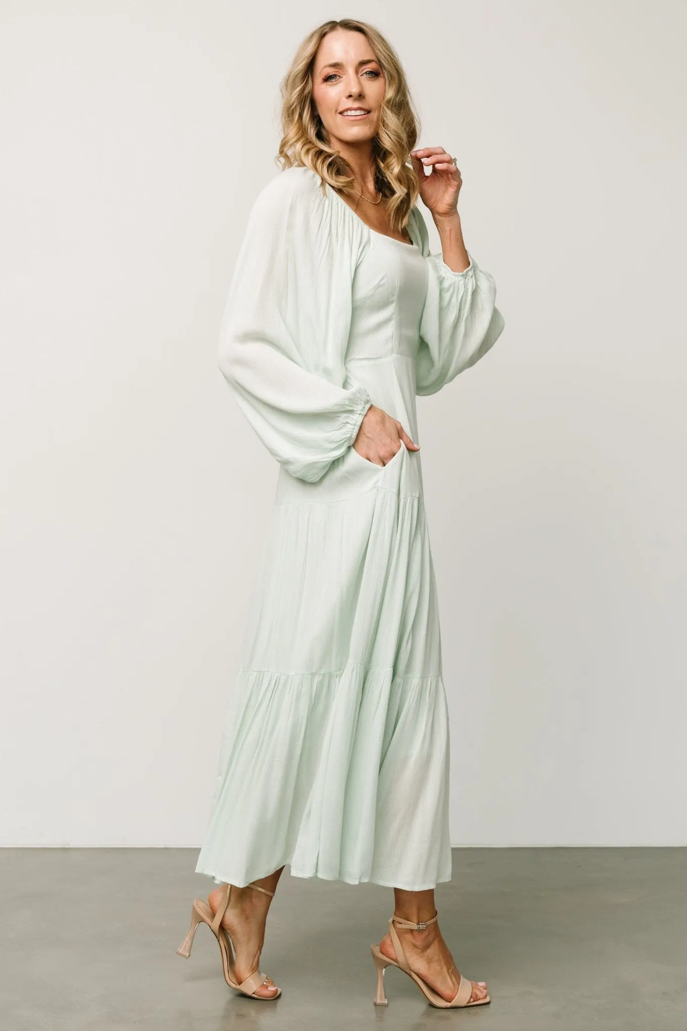 Rachelle Maxi Dress | Light Sage sold by Baltic Born product image thumbnail 5