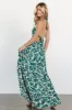 Brett Halter Maxi Dress | Palm Green Print sold by Baltic Born