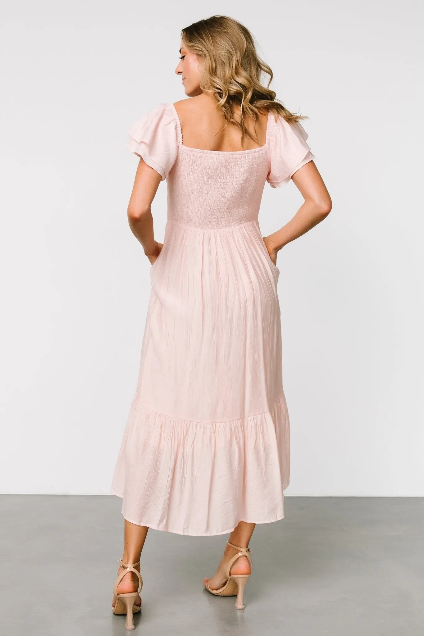 Buttercup Midi Dress | Blush sold by Baltic Born product image thumbnail 5