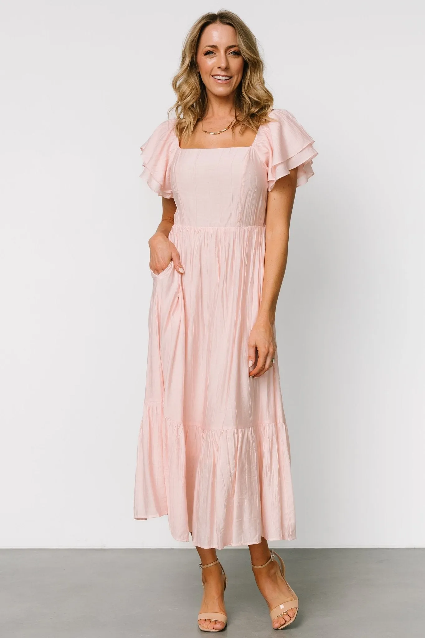 Buttercup Midi Dress | Blush sold by Baltic Born