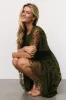 Kendra Embroidered Dress | Olive sold by Baltic Born