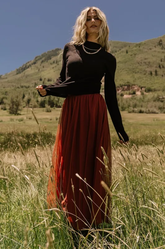 Kenzie Pointelle Sweater Top | Black sold by Baltic Born