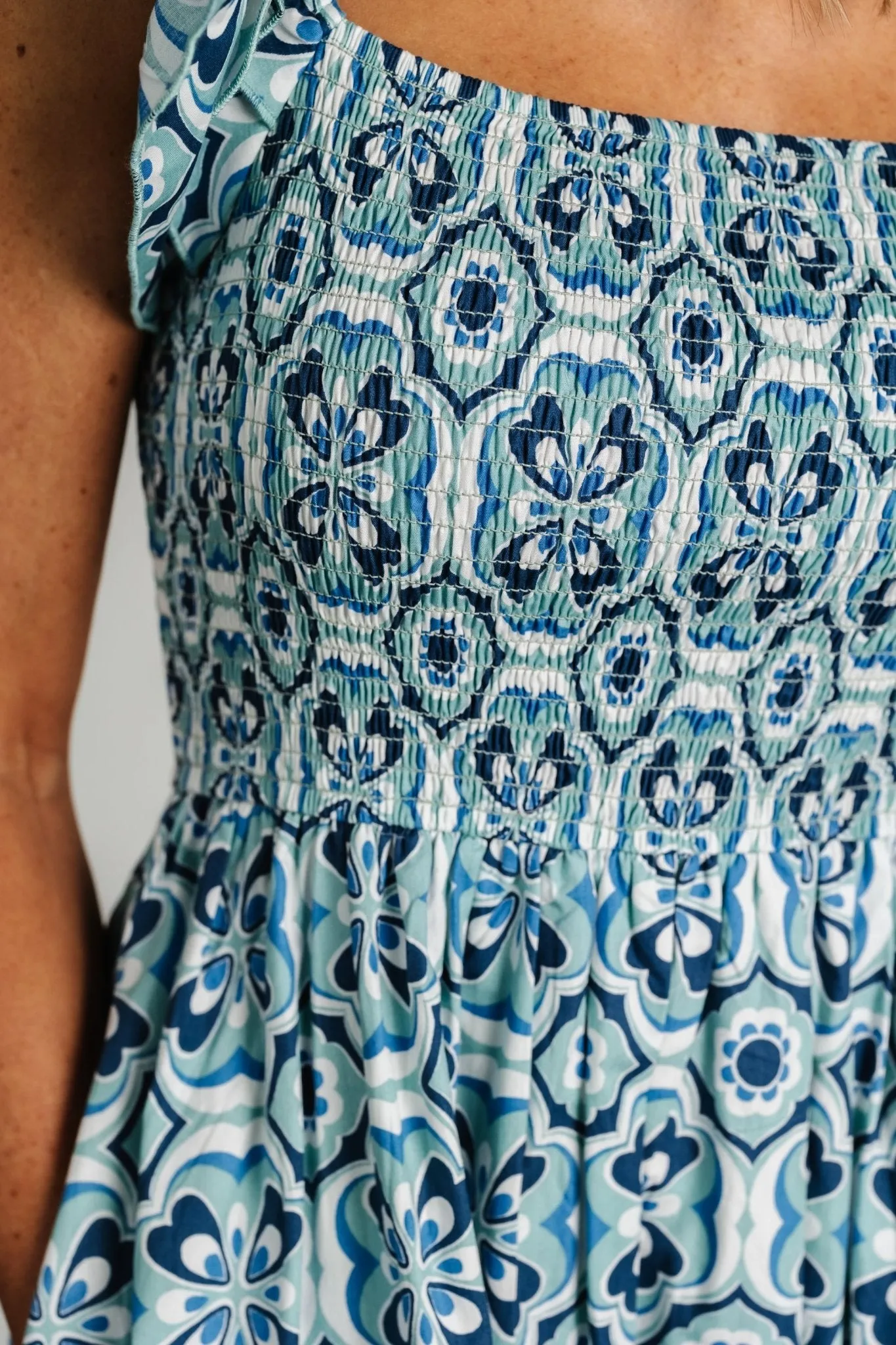 Zoey Smocked Maxi Dress | Blue Print sold by Baltic Born product image thumbnail 2