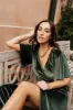 Meghan Velvet Wrap Maxi Dress | Deep Green sold by Baltic Born