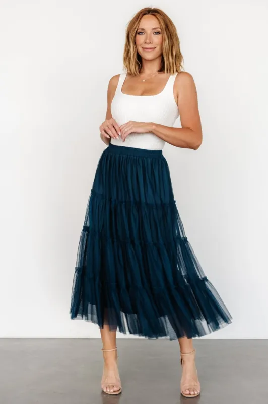 Galena Tulle Skirt | Deep Topaz sold by Baltic Born