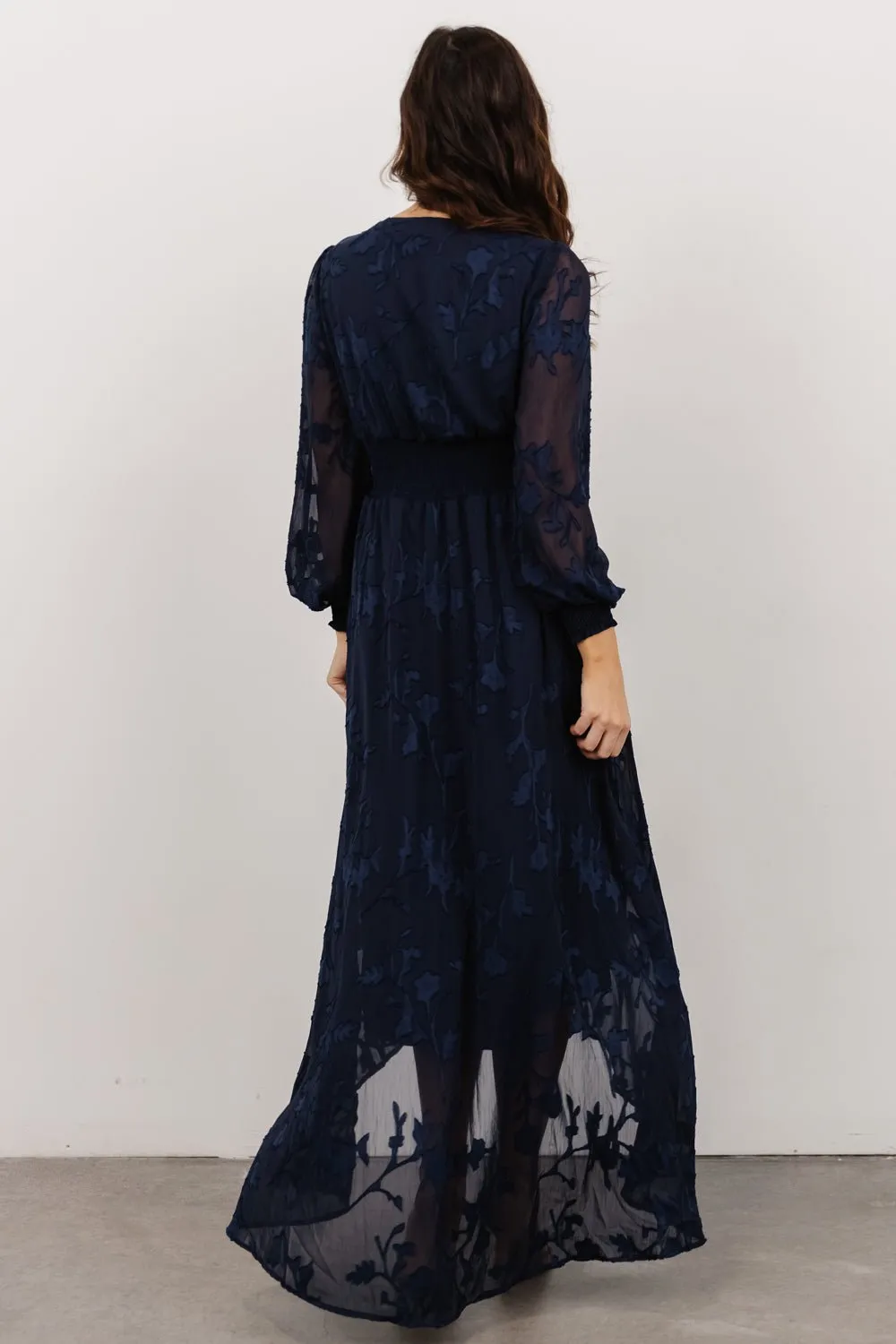 Mayfair High Low Maxi Dress | Navy sold by Baltic Born product image thumbnail 5