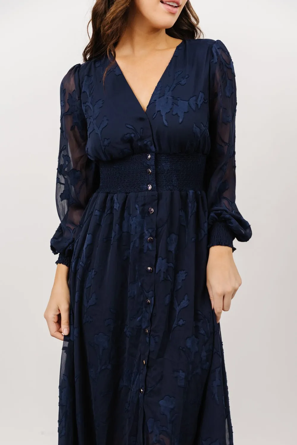 Mayfair High Low Maxi Dress | Navy sold by Baltic Born product image thumbnail 2