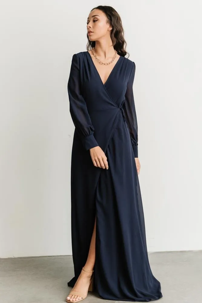 Kelsey Wrap Dress | Navy sold by Baltic Born product image thumbnail 4
