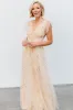 Nova Shimmer Maxi Dress | Gold sold by Baltic Born