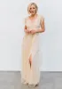 Nova Shimmer Maxi Dress | Gold sold by Baltic Born