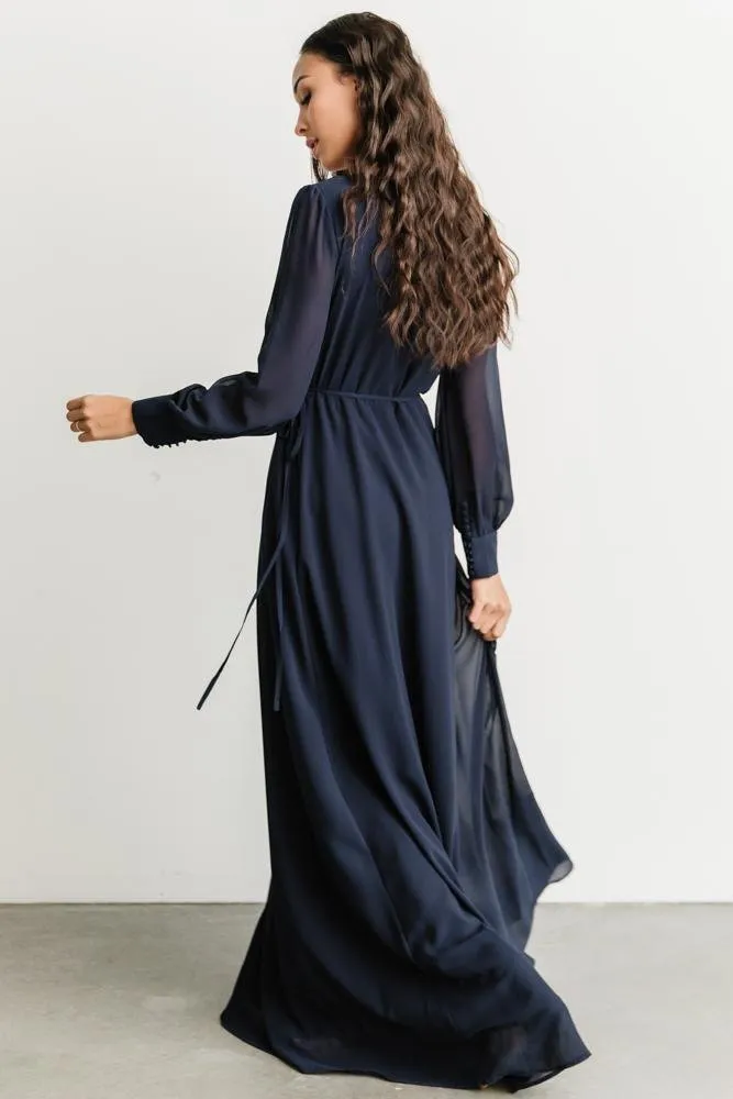Kelsey Wrap Dress | Navy sold by Baltic Born product image thumbnail 5