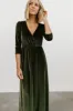 Sofia Velvet Maxi Dress | Olive sold by Baltic Born