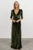 Sofia Velvet Maxi Dress | Olive sold by Baltic Born