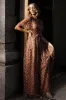 Marseille Embossed Maxi Dress | Nude Rose sold by Baltic Born
