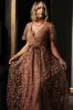 Marseille Embossed Maxi Dress | Nude Rose sold by Baltic Born