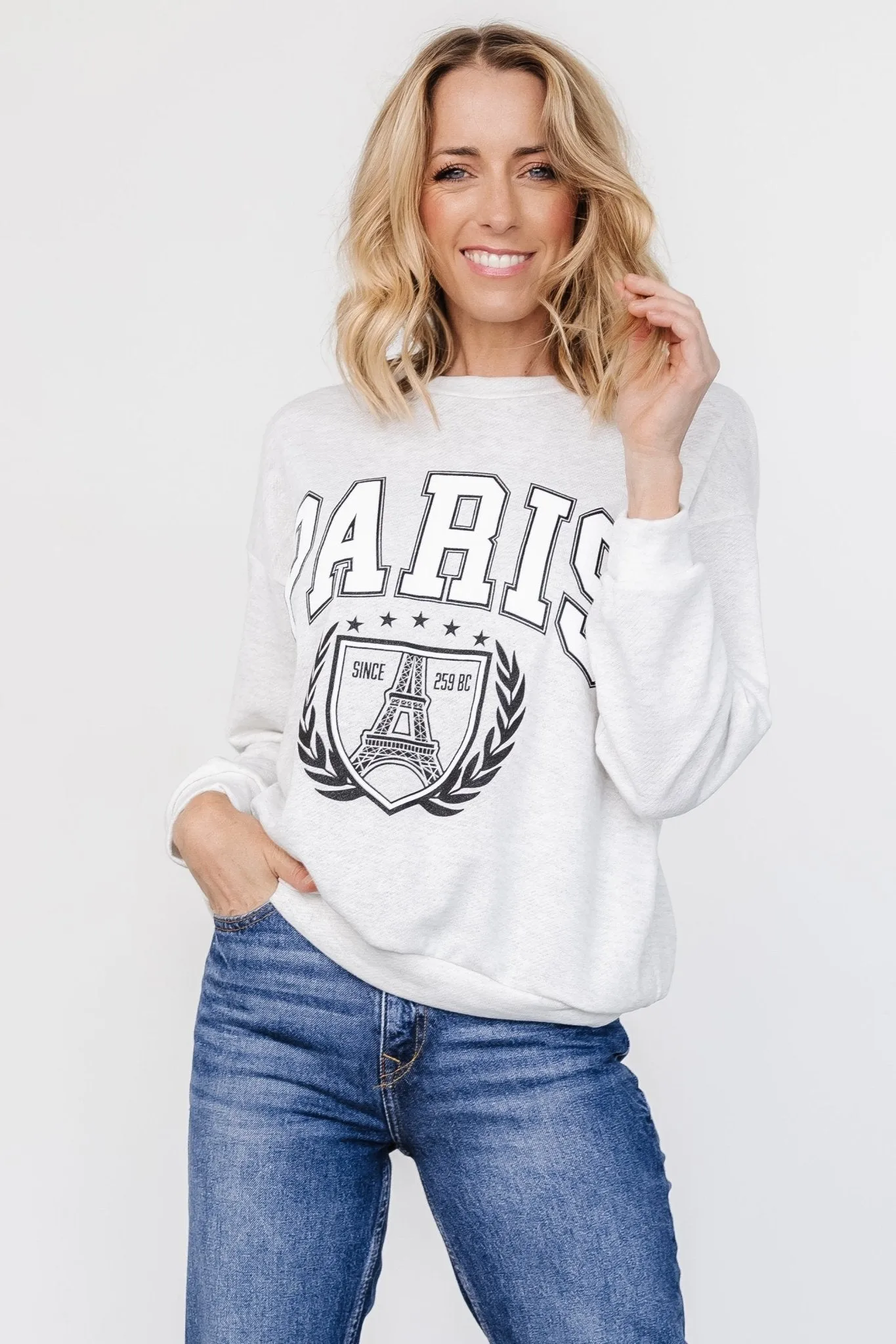 Paris Sweater | Light Gray sold by Baltic Born