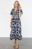 Annise Midi Dress | Black Floral sold by Baltic Born