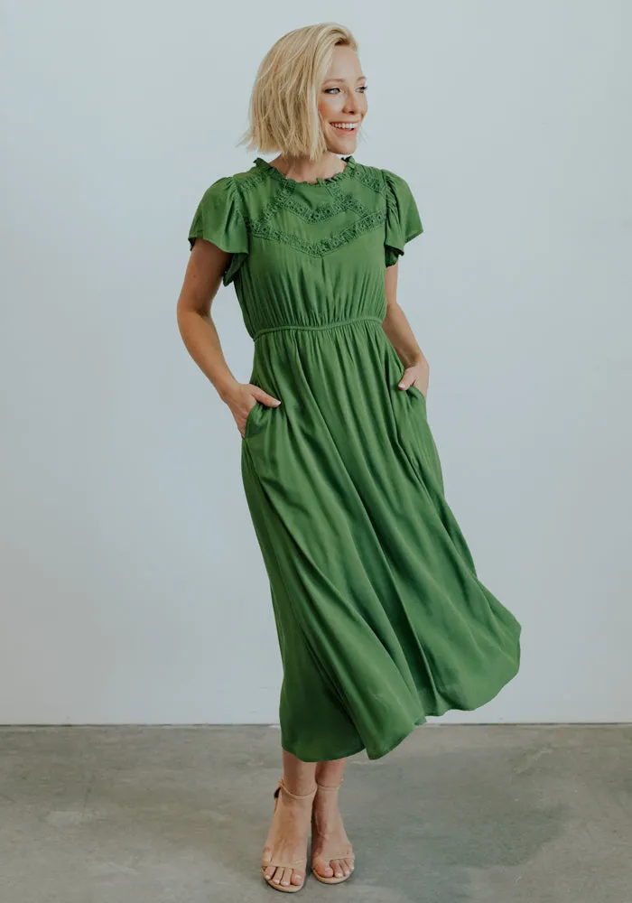Prestyn Midi Dress | Green sold by Baltic Born product image thumbnail 3