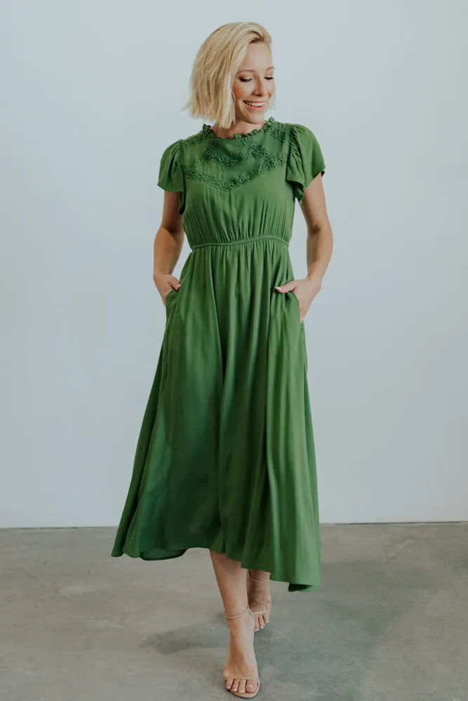 Prestyn Midi Dress | Green sold by Baltic Born