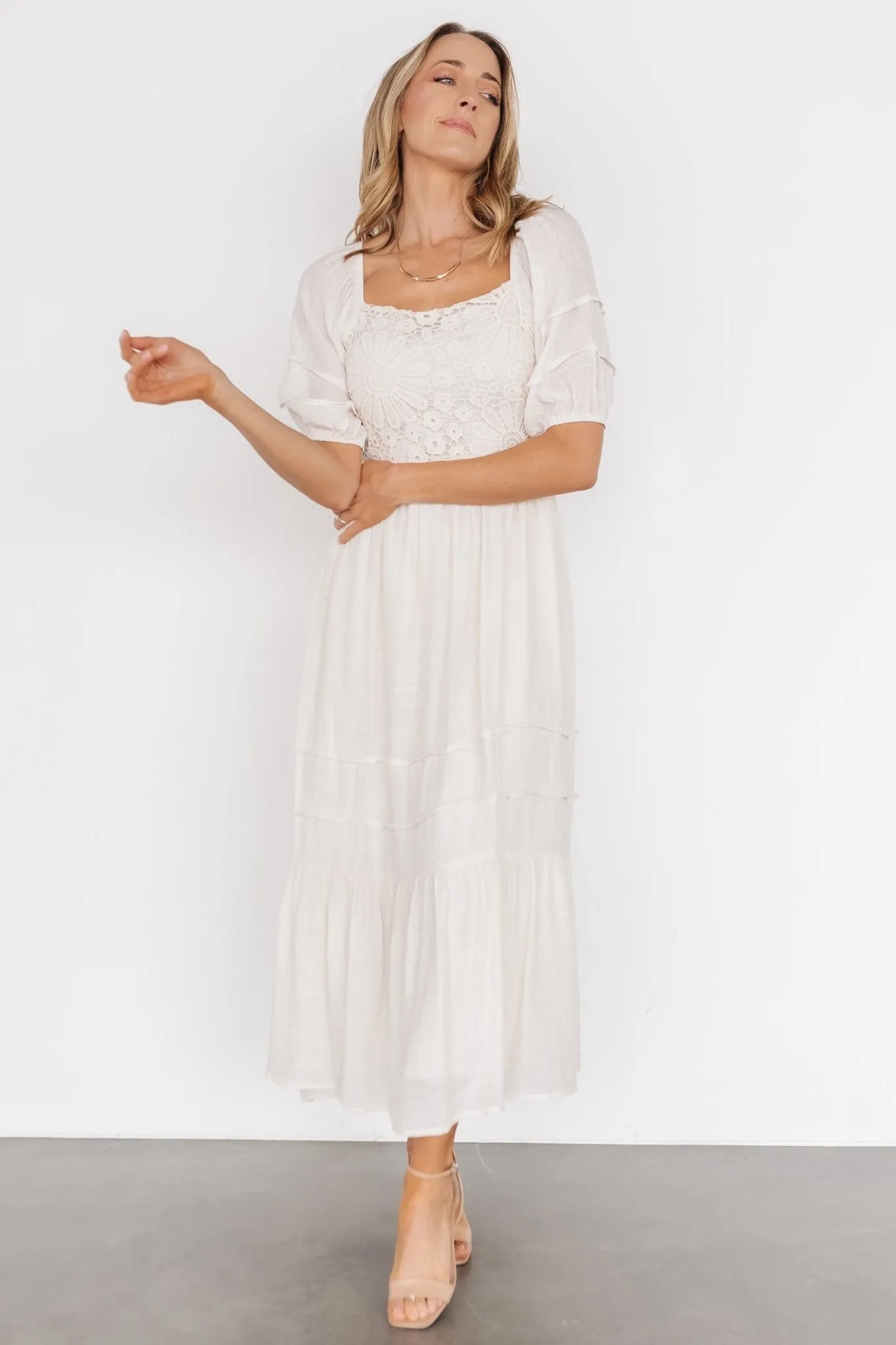 Archer Boho Dress | Beige sold by Baltic Born product image thumbnail 5
