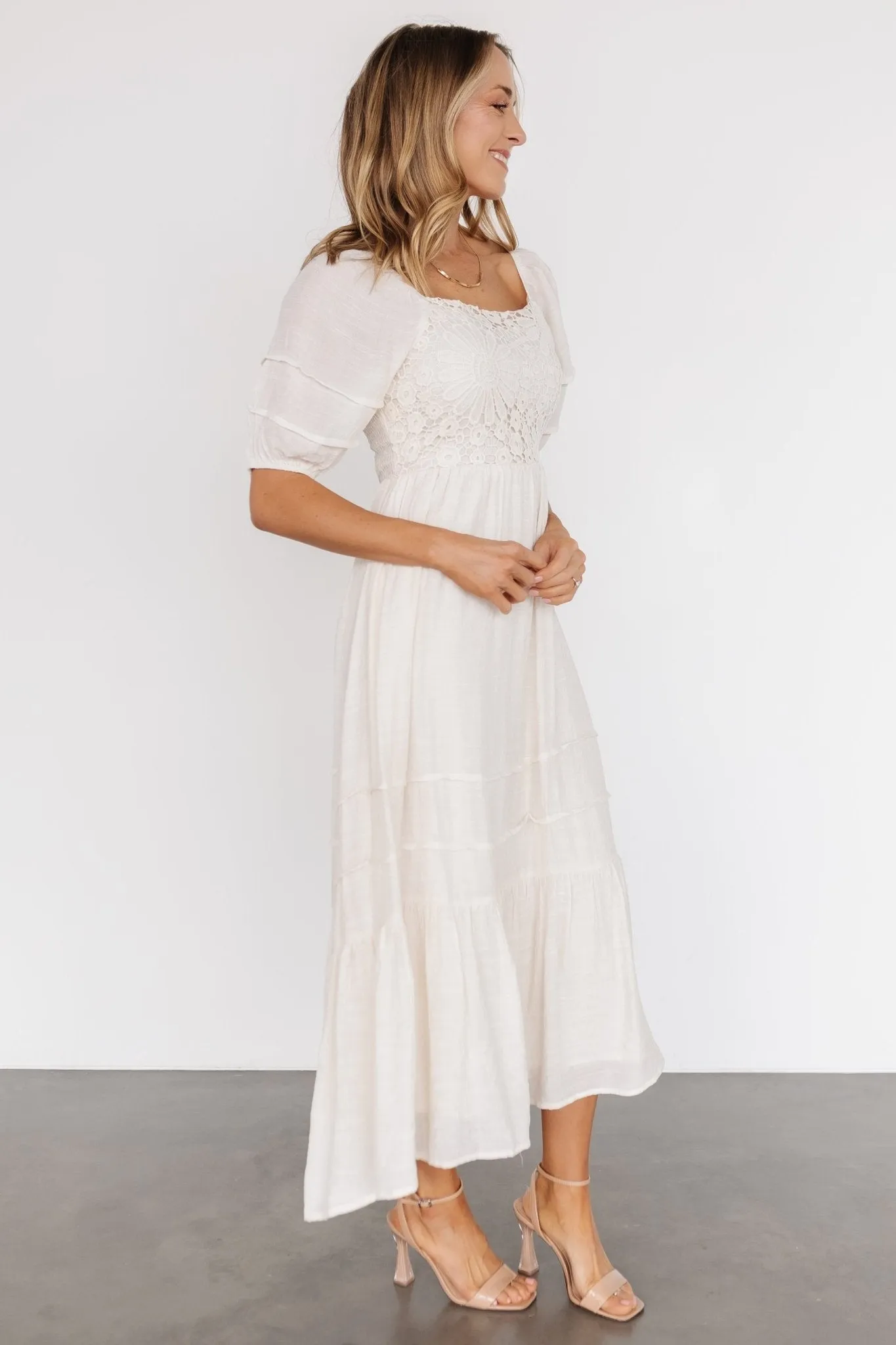 Archer Boho Dress | Beige sold by Baltic Born product image thumbnail 3