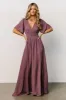 Verona Smocked Maxi Dress | Vintage Plum sold by Baltic Born