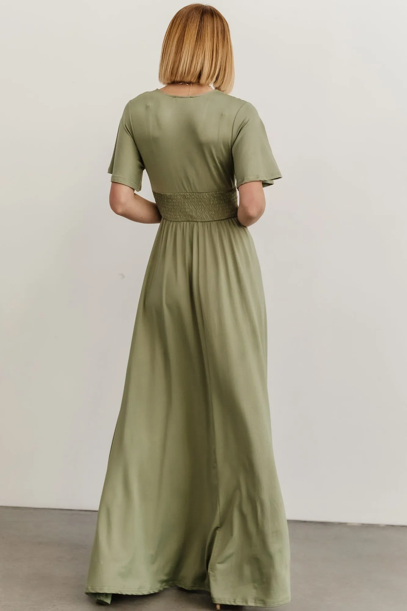 Emberly Maxi Dress | Dusty Sage sold by Baltic Born product image thumbnail 5